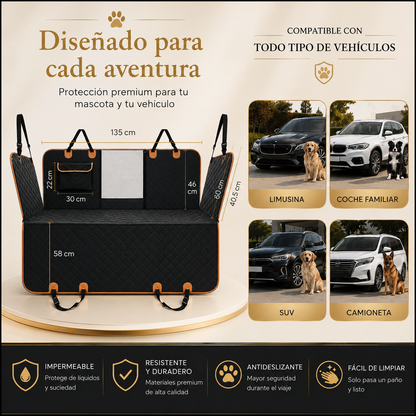 Protector para Asientos de Coche para Perros