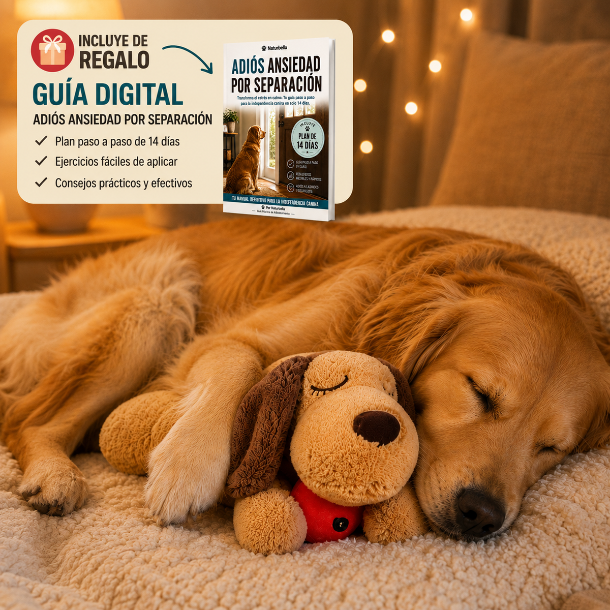 Peluche Calmante para Perros con Latido de Corazón