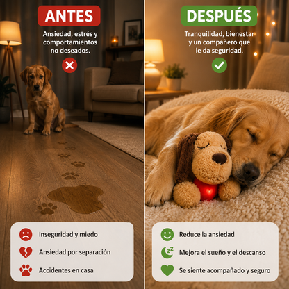 Peluche Calmante para Perros con Latido de Corazón