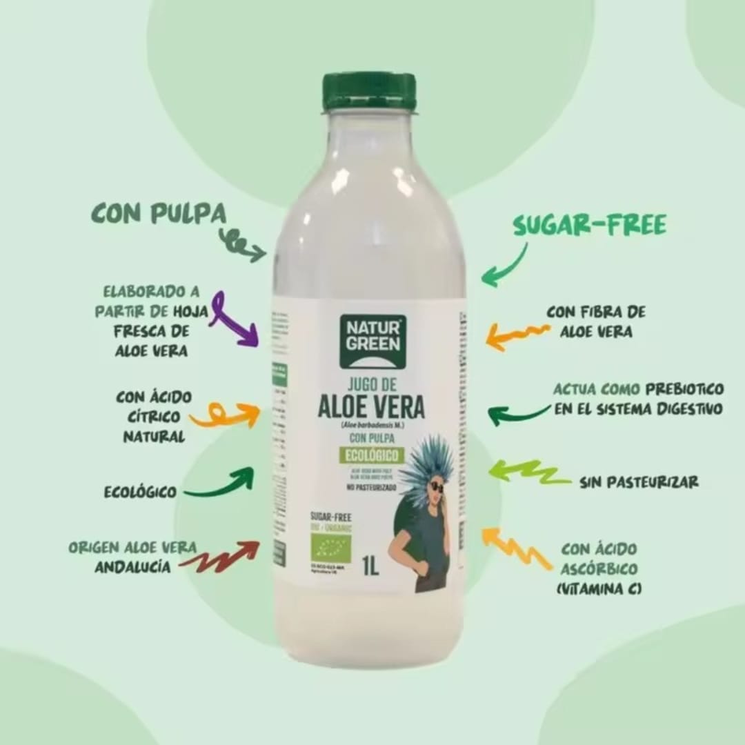 Jugo de Aloe Vera BIO + Guía ´Protocolo Poderoso´